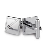 Silver-Toned Cufflink